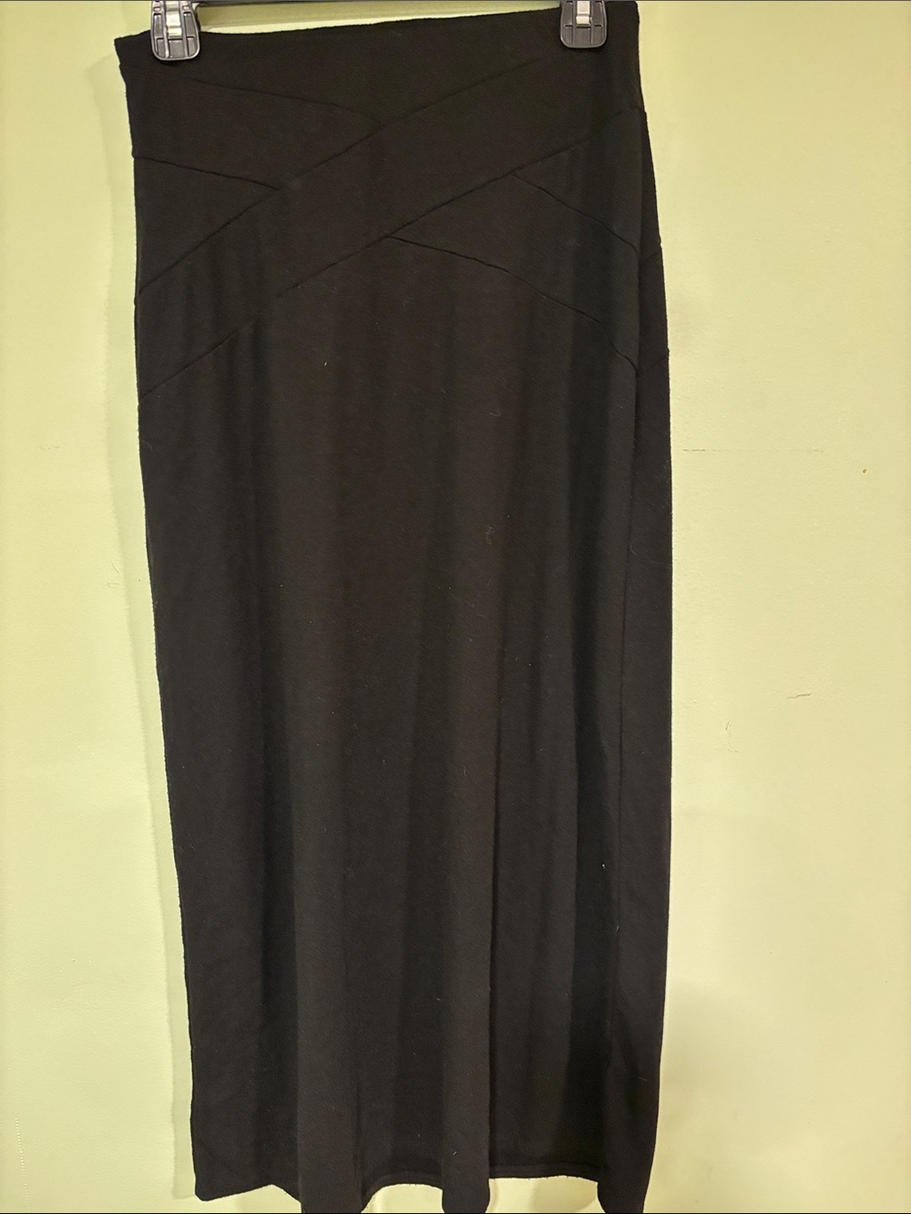 Eci New York Y2K Classic Black Maxi Skirt - Sleek High Waist
